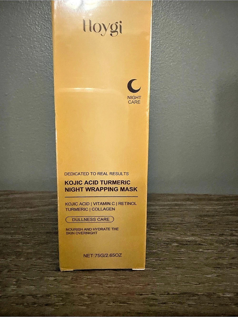 Hoygi Kojic Acid Turmeric Night Wrapping Mask Gold NWT